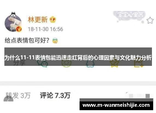 为什么11-11表情包能迅速走红背后的心理因素与文化魅力分析